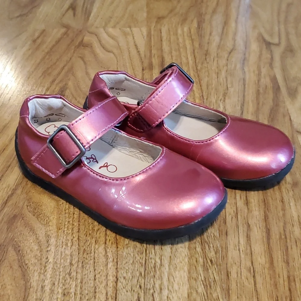 Umi Cassie Sorbet Baby Girl Walker Patent Leather Mary Jane Size 6.5 Pink
